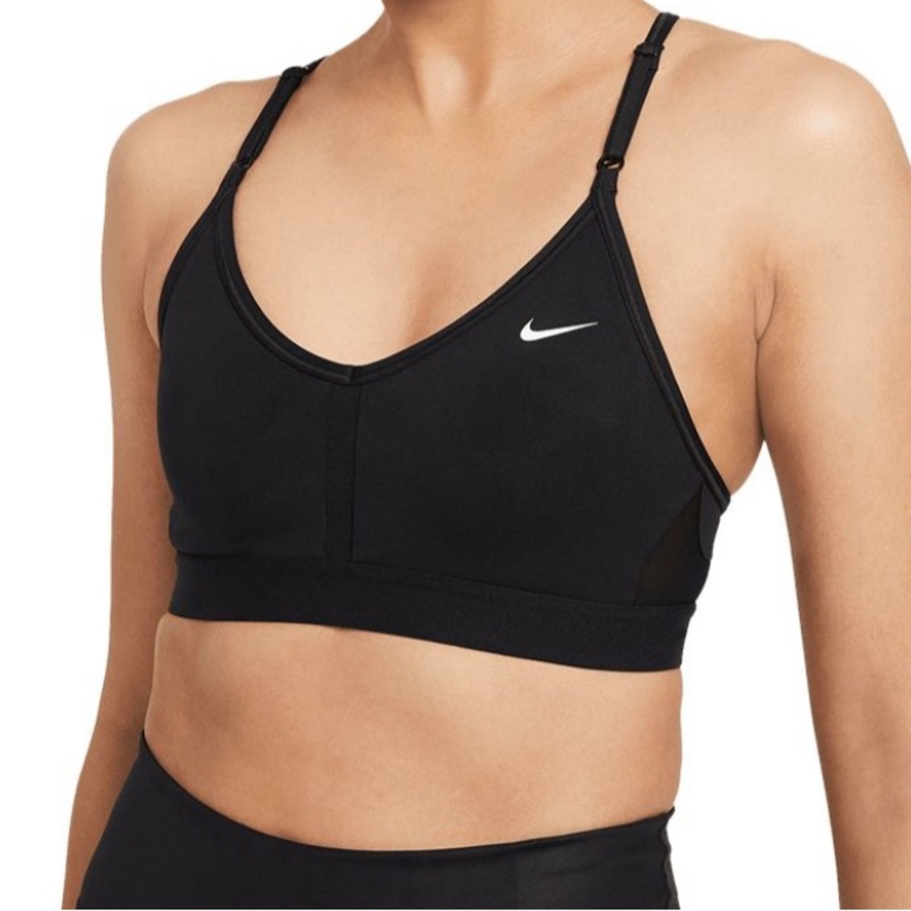 Nike Women's Indy V-Neck Sports Bra, Low Impact, Padded
